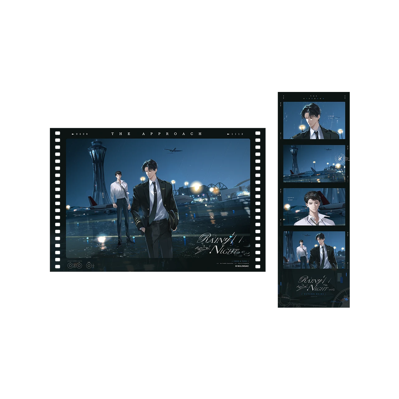 Thẻ acrylic chủ đề Đêm Mưa – Đáp Xuống Từ Độ Cao Mười Nghìn Mét – Chính hãng MULINGAC