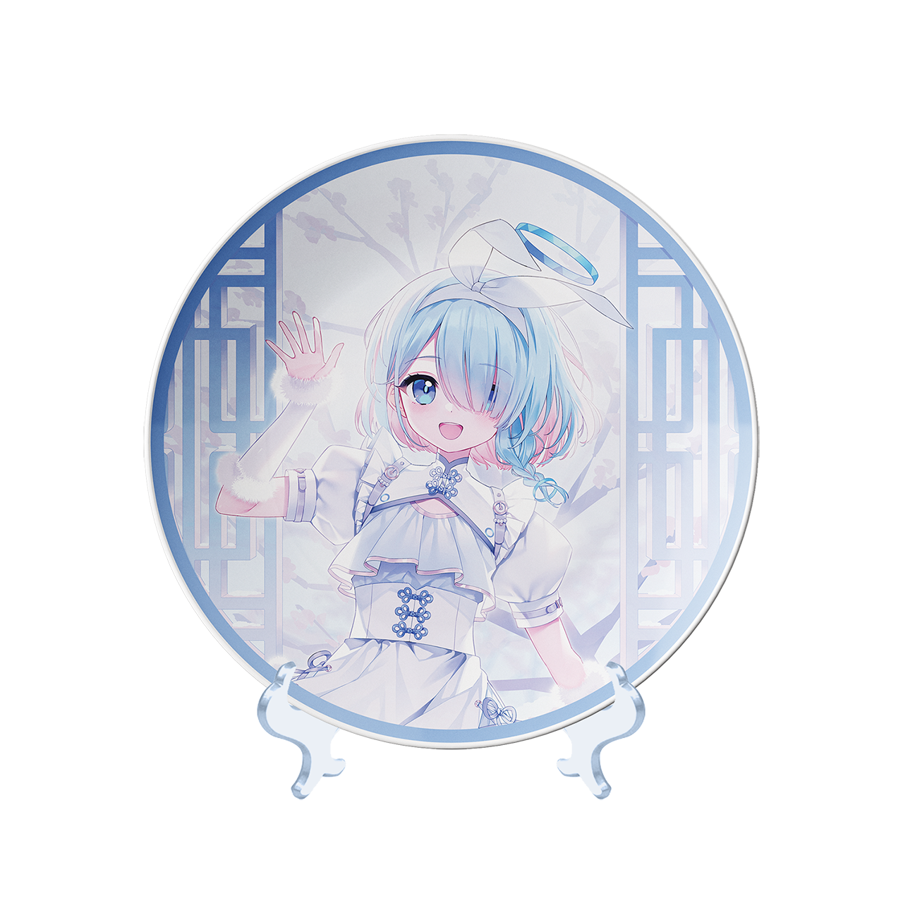 Đĩa ăn trang trí Năm Mới Nhuộm Sắc Đào – Chính hãng Blue Archive