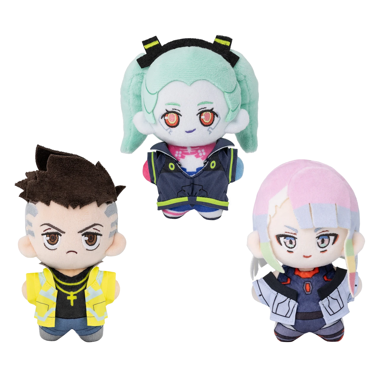 Móc khóa bông David & Lucy – Cyberpunk: Edgerunners – Chính hãng GONG