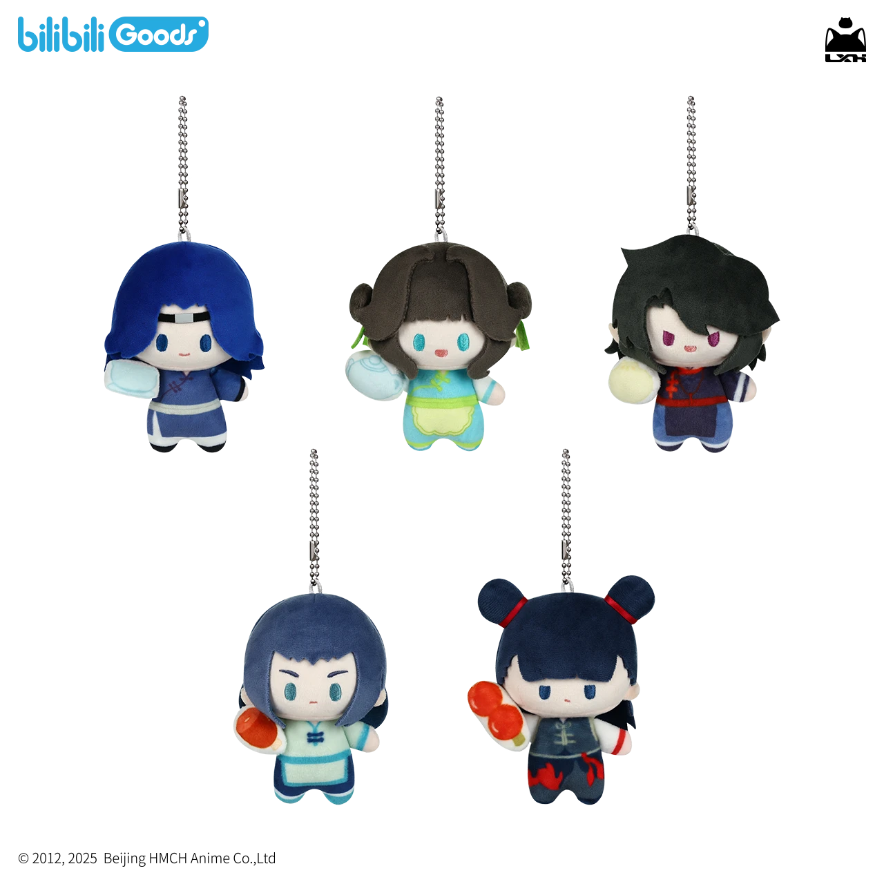 Móc khóa bông La Tiểu Hắc Chiến Ký series miniQ chủ đề Blue Creek Town – Chính hãng Bilibili Goods