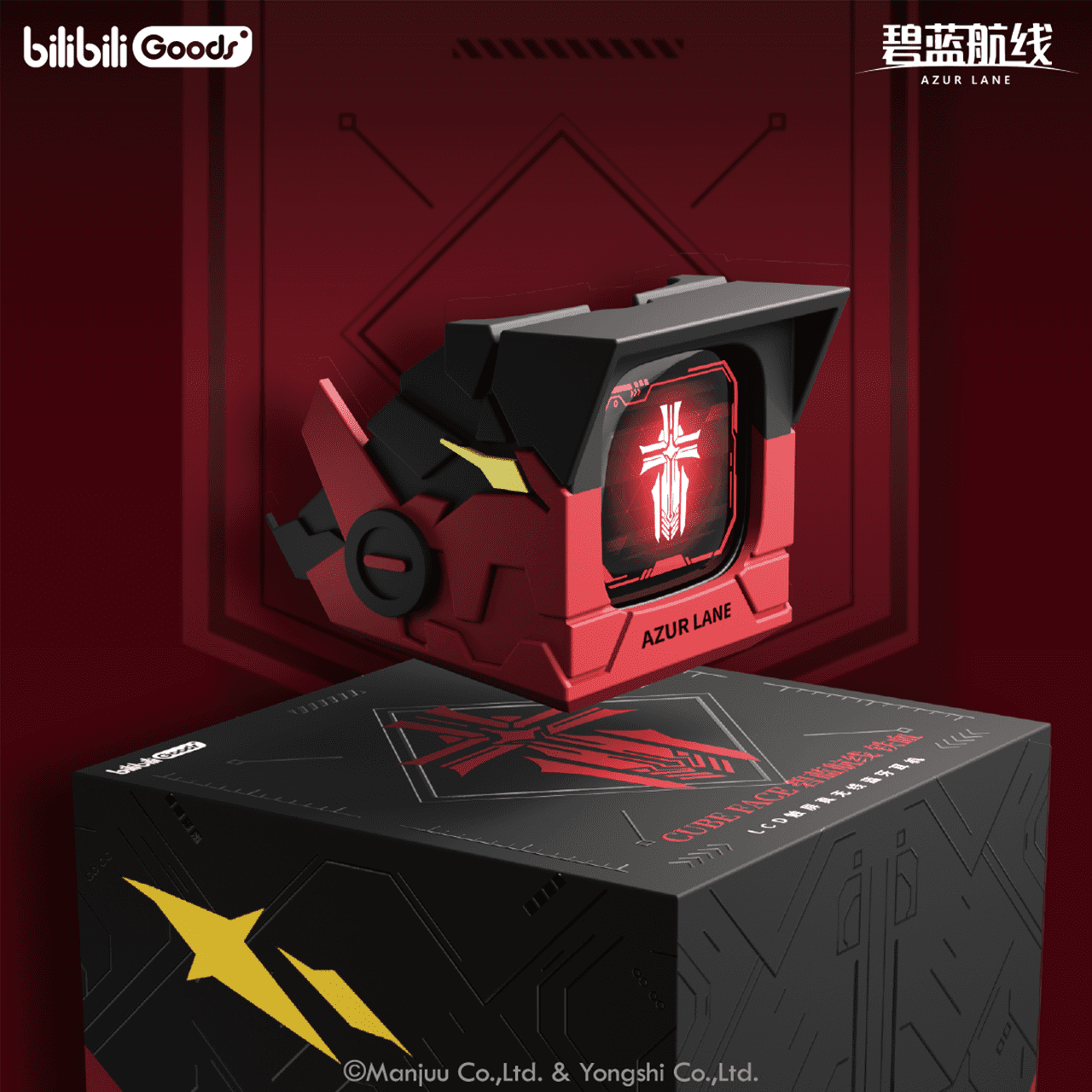 Tai nghe Bluetooth CUBE FACE True Wireless màn hình LCD cảm ứng nhân vật Iron Blood – Azur Lane – Chính hãng BilibiliGoods