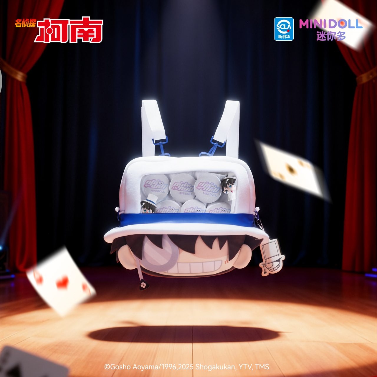 Túi Itabag nhân vật Kaito Kid chủ đề Sân Khấu Ảo Thuật – Detective Conan – Chính hãng Minidoll