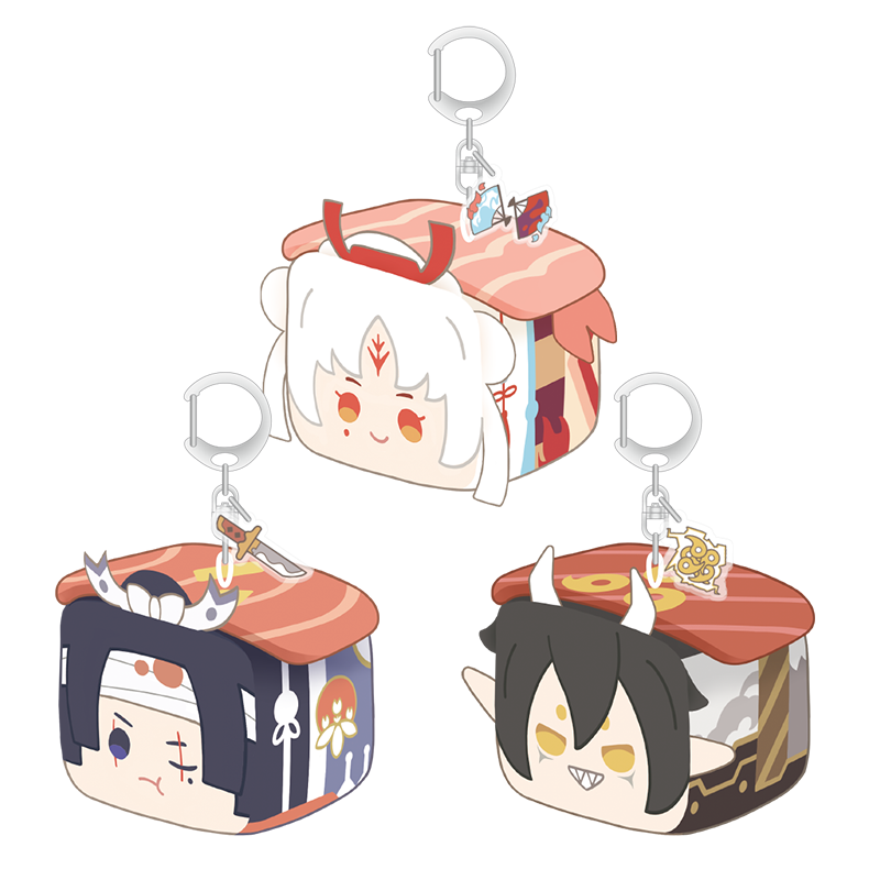 Móc khóa bông Onmyoji chủ đề Sushi – Chính hãng Tianwen Kadokawa