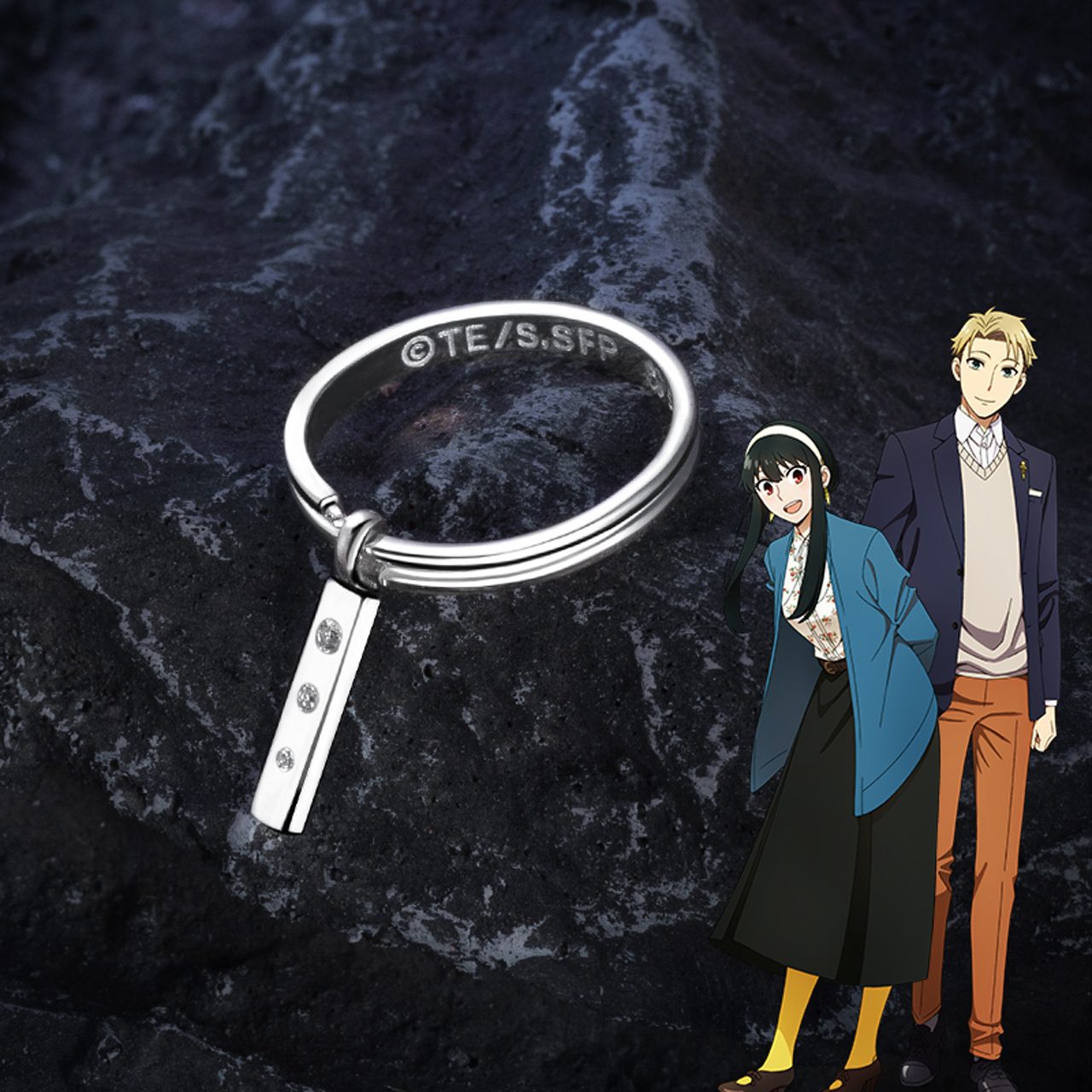 Nhẫn cầu hôn hình Chốt Lựu Đạn – Spy x Family – Chính hãng Xingyunshi