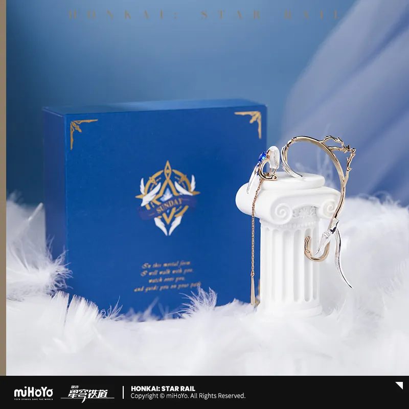 Bộ phụ kiện khuyên tai & Kẹp tai nhân vật Sunday – Honkai Star Rail – Chính hãng Mihoyo