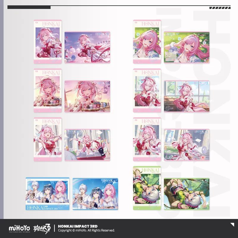 Thẻ polaroid & thẻ flash Honkai Impact 3rd series CG – Chính hãng Mihoyo