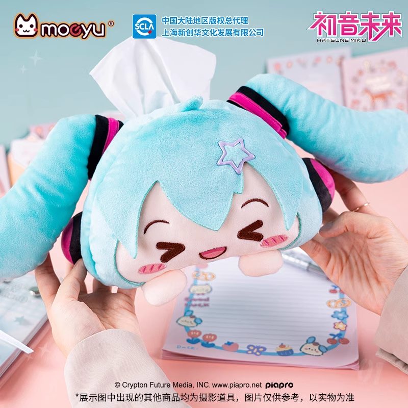 Hộp đựng khăn giấy Hatsune Miku Dòng Mắt híp – Vocaloid – Chính hãng Moeyu