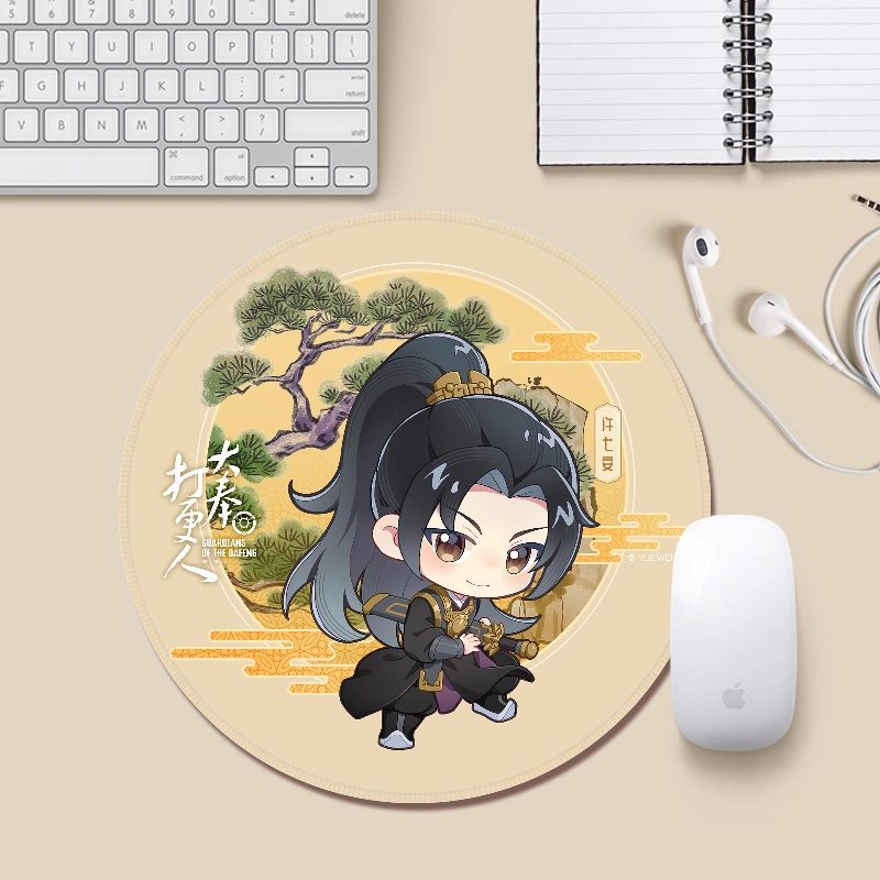 Lót chuột tròn chibi Thất An & Lâm An – Đại Phụng Đả Canh Nhân – Chính hãng Yuewen
