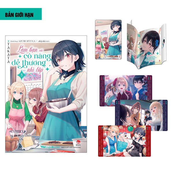 Light novel Làm Bạn Với Cô Nàng Dễ Thương Nhì Lớp – Tập 3 – Bản Giới Hạn – Tặng Kèm Postcard + Bìa Áo Limited + Set Postcard Lịch 2026 – Kim Đồng