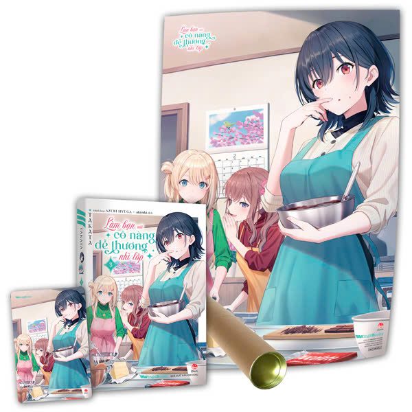 Light novel Làm Bạn Với Cô Nàng Dễ Thương Nhì Lớp – Tập 3 – Tặng Kèm Postcard + Poster – Kim Đồng