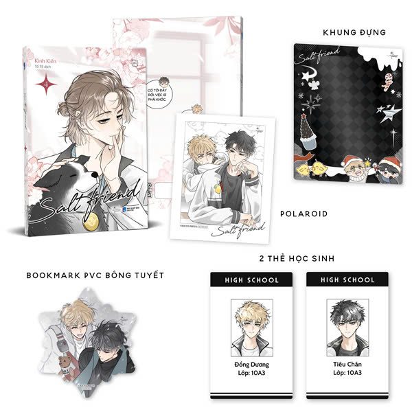 Truyện Salt Friend – Tập 4 – Bản Đặc Biệt – Tặng Kèm 1 Postcard Giấy Ngọc Trai + 1 Bookmark PVC Bế Hình Bông Tuyết + 2 Thẻ Học Sinh Tiêu Chân-Đồng Dương + 1 Khung Đựng Card Acrylic – Dân Trí
