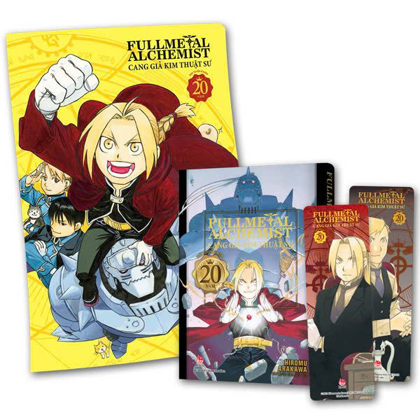 Truyện tranh Fullmetal Alchemist – Cang Giả Kim Thuật Sư – Hợp Tuyển Kỉ Niệm 20 Năm – Tặng Kèm 2 Bookmark Nhựa Trong + 1 Poster – Kim Đồng