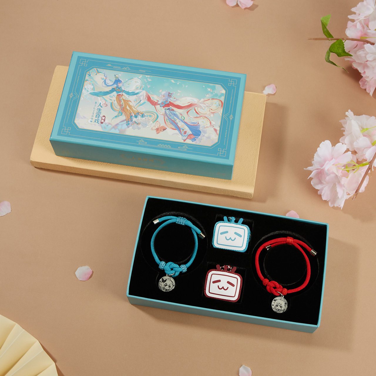 Bộ vòng tay chủ đề Cánh Bướm Tình Yêu thuộc series Đời Người Như Vở Kịch – Chính hãng Bilibili Goods