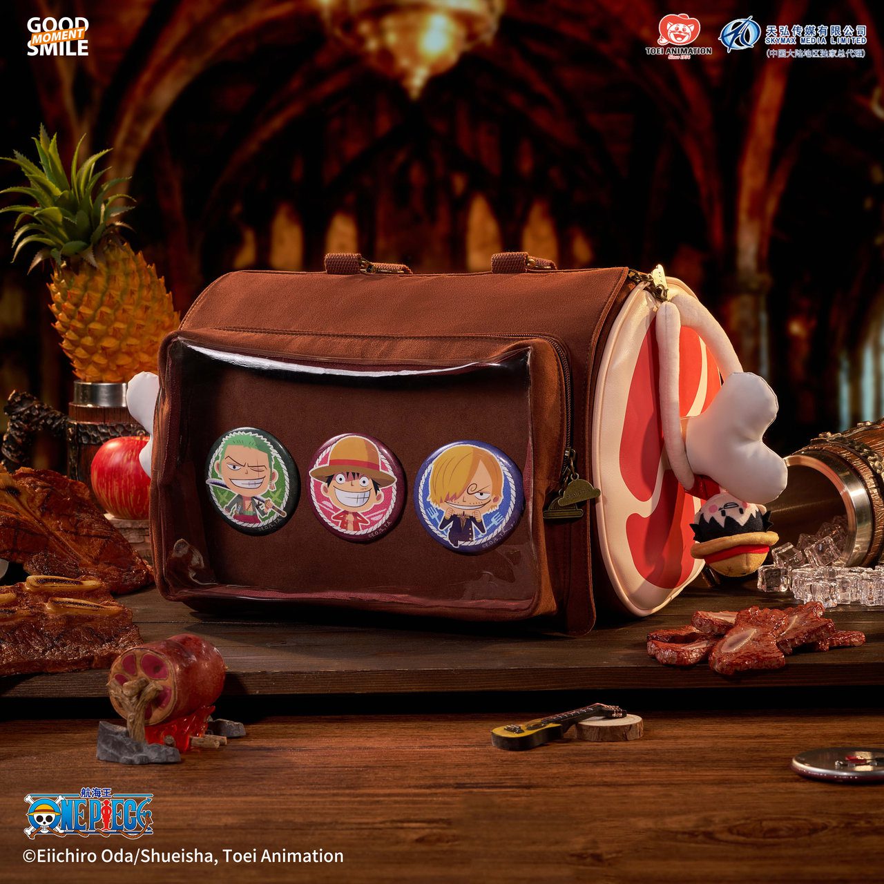 Túi đeo chéo  Monkey D. Luffy chủ đề Tiệc Thịt Nướng – One Piece – Chính hãng Goodsmile Moment