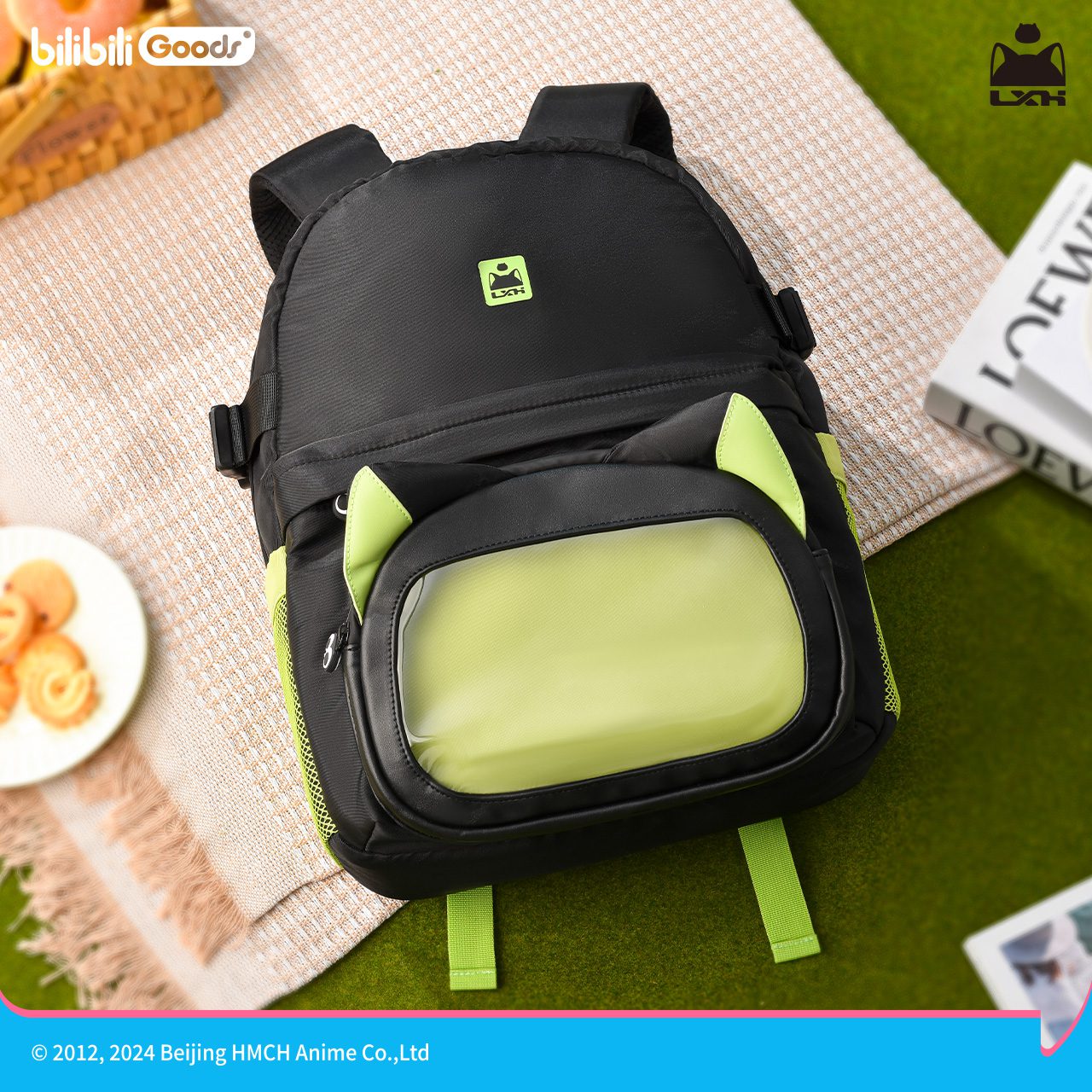 Ba lô chủ đề Đồng Hành Của Tiểu Hắc chống nước cỡ lớn – Chính hãng BILIBILI GOODS