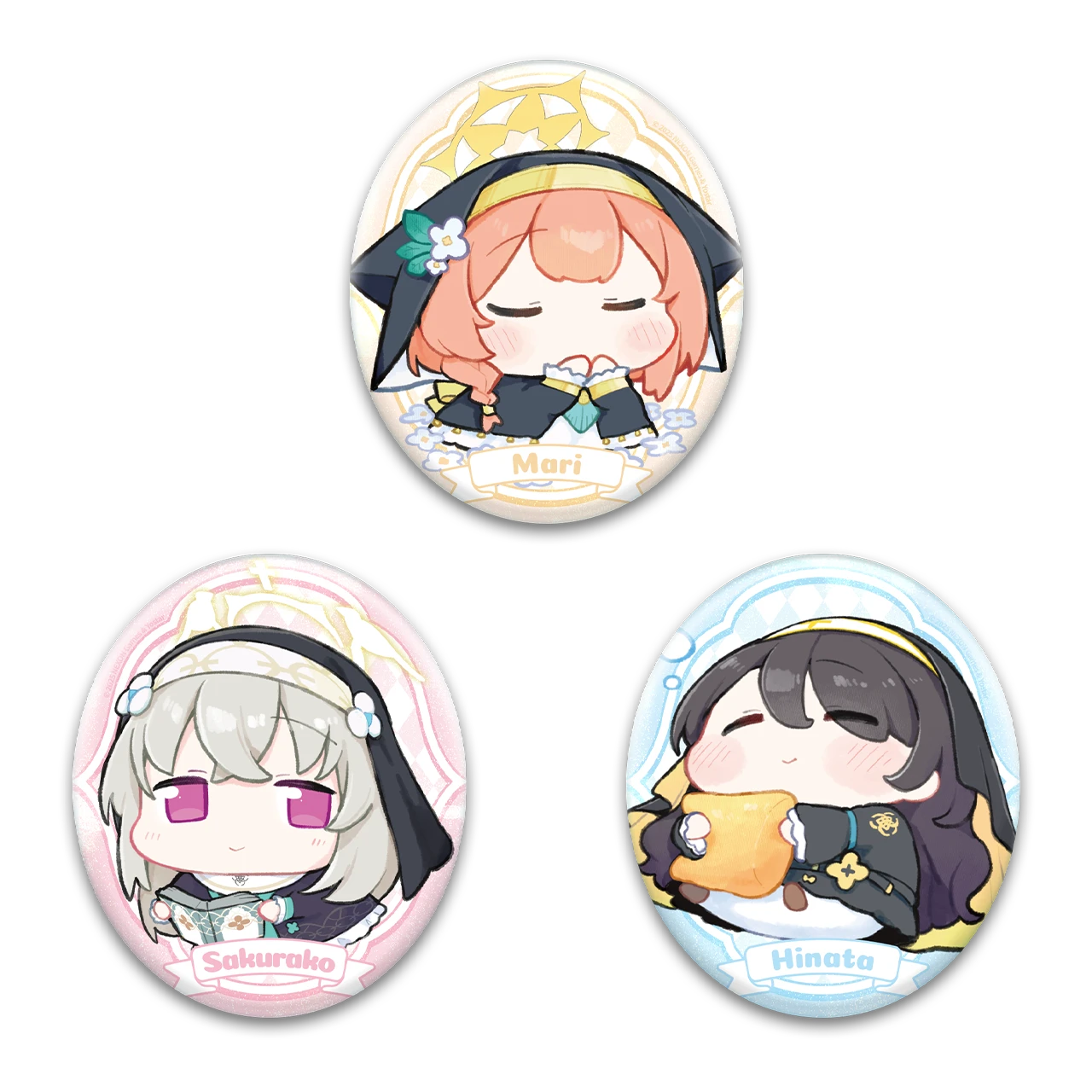 Huy hiệu Sisterhood ver Thời gian cầu nguyện  – Chính hãng Blue Archive