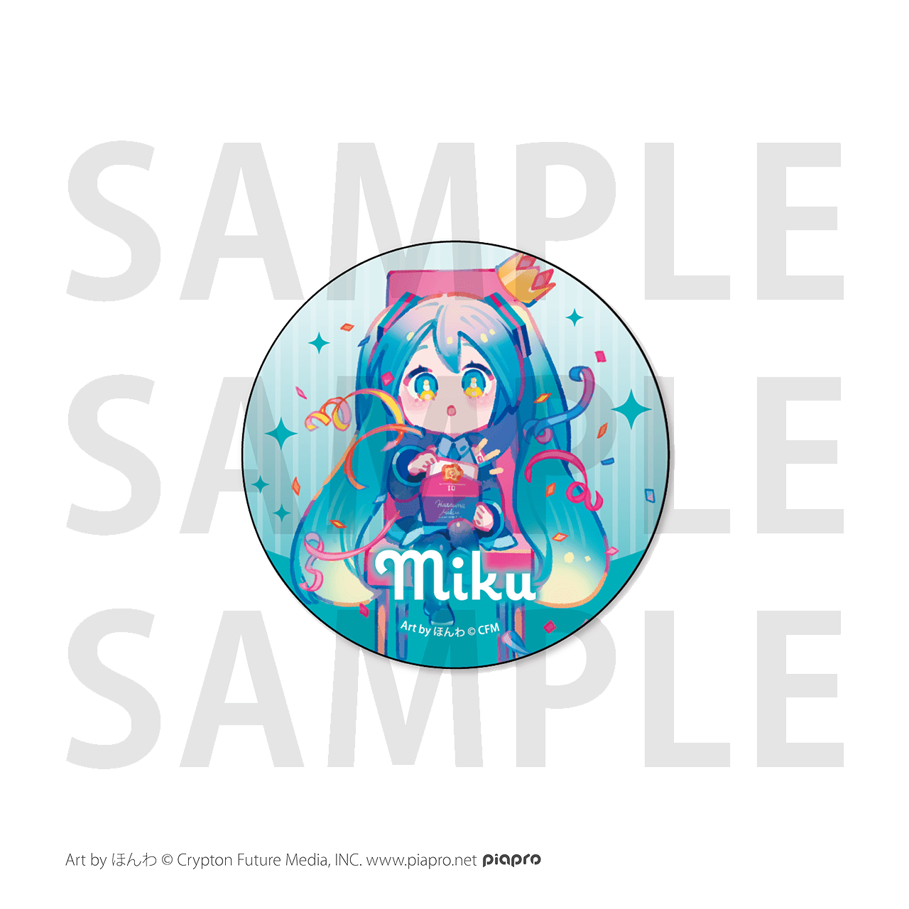 Huy hiệu chibi Hatsune Miku chủ đề Mừng Sinh Nhật 16 Tuổi – Vocaloid – Chính hãng EDITH