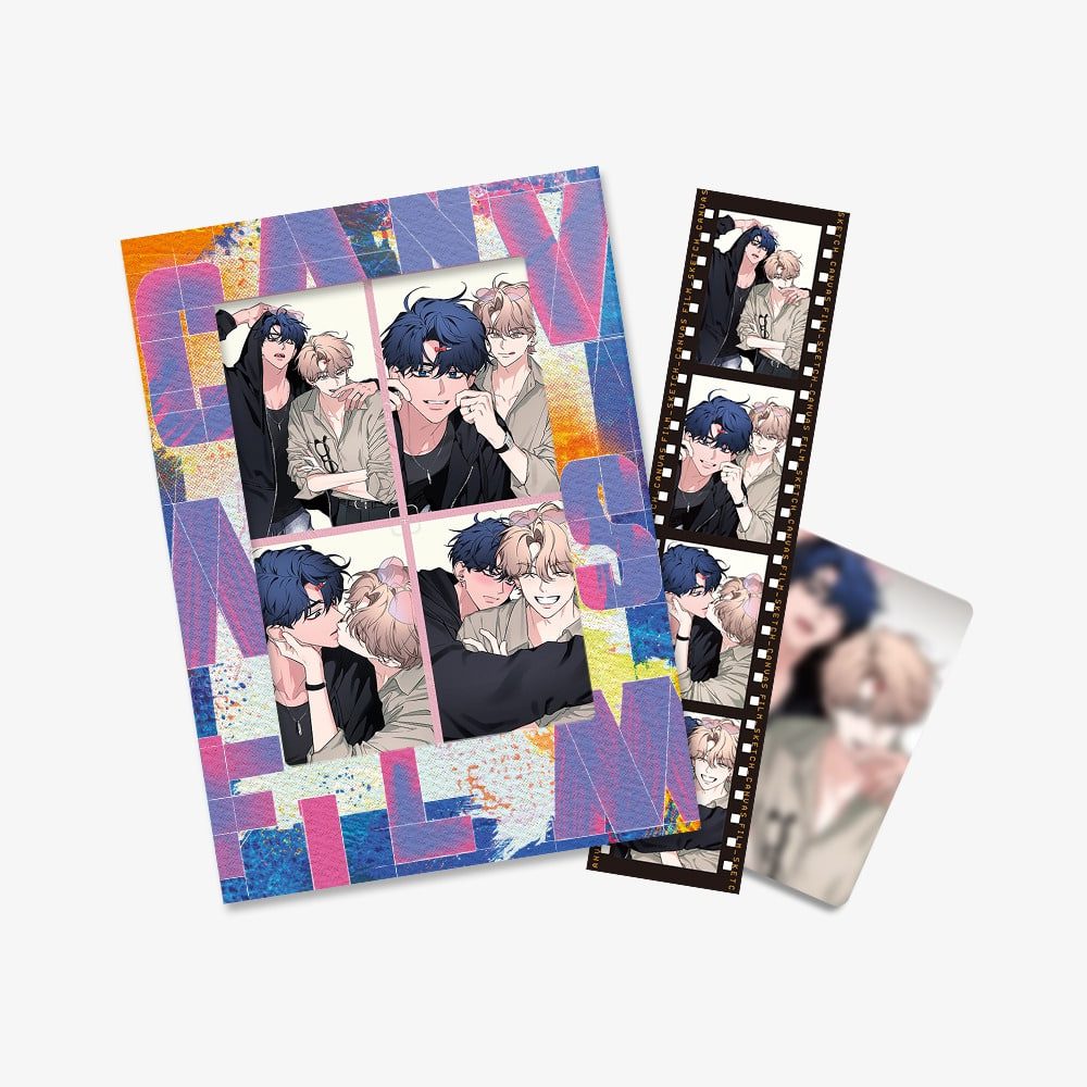 Set Card Film Trong Suốt / Canvas Film Package Lee-kyung & Joo-bin – Sketch – Chính hãng BOMTOON